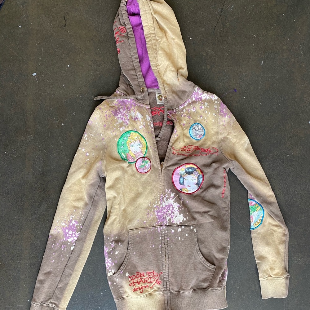 Ed Hardy vintage zip up jacket